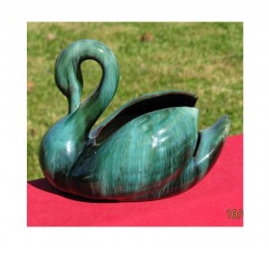 Blue Mountain Pottery- Vintage Swan Art Pottery Piece-