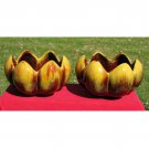 Blue Mountain Pottery Vintage Yellow Floral Bowls