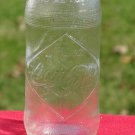 COCA-COLA 1960'S DIAMOND EMBOSSED 10 OZ.CANADIAN NO RETURN CLEAR GLASS BOTTLE