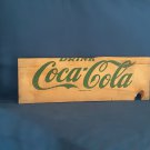 Vintage Coca-Cola Coke Sign Box Case Side Collectible-Wood