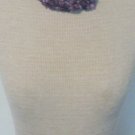 VTG Rebecca Collins Amethyst Turquoise Chunky Necklace