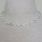 Vintage Aurora Borealis Crystal Glass Choker Necklace