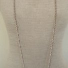 Vintage Silver Long 52 Chain Pendant Necklace By Avon