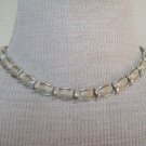 Vintage Coro Silver Chrome Link Choker Necklace