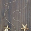 Vintage Gold Star Fish Necklace & Earrings Set