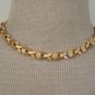 Vintage Monet  Brushed Goldtone Link Choker Necklace