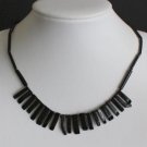 Vintage Black Egyptian Revival Choker Neckalce