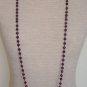 Chic Vintage Purple Amethyst Glass 60" Long Necklace