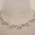 Vintage Coro Siver Tone Link Choker Necklace