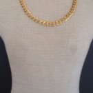 Vintage Wide Gold Chain 24" Long  Necklace