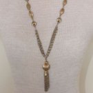 Vintage Multi Chain Lariat Necklace