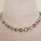 Vintage Laguna Aurora Borealis Glass Choker Necklace