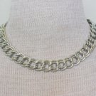 Vintage Coro Silver Chunky Chain  Necklace