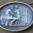 Unique Pewter Cameo Pin Brooch
