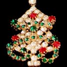 Vintage Rhinestones ChristmastTree Pin/Brooch