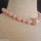 Vintage Art Deco Pink Early Plastic Collar Necklace
