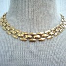 Vintage Chunky Gold Tone Chain Necklace 1980s