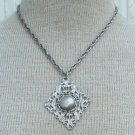 Vintage Silver Celebrity NY Chunky Pendant Necklace