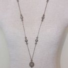 Vintage Deco Antique Beads & Filigree Long Neklace