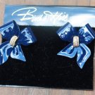 Birch Hill Navy Crystal Bow Earrings & Pin Brooch Set