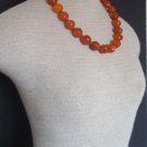 Vintage Art Deco Butterscotch Chunky Bead Necklace