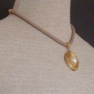 Vintage 1928 White Pearl Pendant  Elegant Necklace