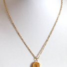 Vintage Gold Tone Tiny Locket Necklace/Pendant