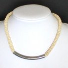 Vintage Art Deco Silver Tone Metal Choker