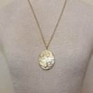 Beautiful Vintage Picture Locket Pendant Chain Necklace