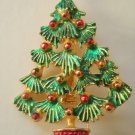 Outstanding Vintage Christmas Tree Pin Brooch