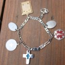 Vintage Paramedic Sterling Charms Bracelet