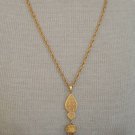 Vintage Crown Trifari Gold Tone Tassel ChNecklace