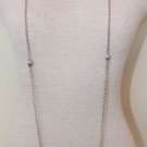 Charming Vintage Silver Tone 59" Long Chain Necklace