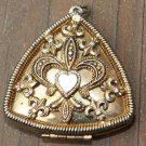 Unique Vintage Triangle Locket Pendant