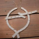 Vintage Trifari White Faux Pearl Necklace Bracelet Set