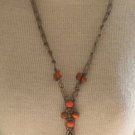 Vintage Brown Wood Organic Necklace Unique!