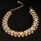 Vintage Gold Tone Link Choker Necklace