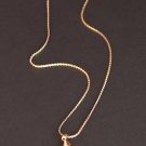 Cute Vintage Red Carnelian Pendant Chain Necklace