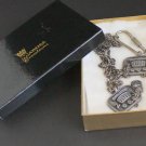 Vintage HMS Necklace Key Chain Set In Original Box!