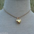 Vintage Gold Hear Shape Pendant Necklace