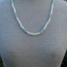 Vintage Twisted  Dual Tone Glass Necklace