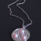 Vintage Bill Smith  Richelieu Pink  Pendant  Necklace