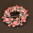 Vintage Red Rhinestone pin/Pendant 1950s