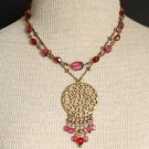 Vintage Purple Layne Bryant Necklace Pendant Feminine!