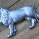 Unique Vintage Pewter Lion Pin/ Brooch