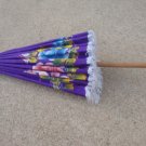 Vintage Purple Hand Painted Umbrella