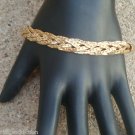 Glam Vintage Gold Tone Rope Chain Bracelet