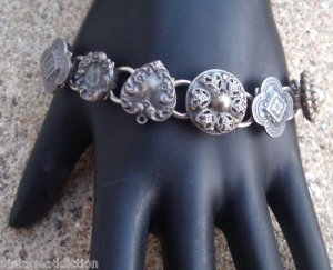 Vintage Art Deco Link Antique Bracelet