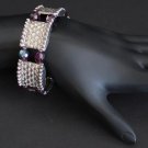 Vintage Purple Aurora Borealis Stretchable Bracelet