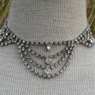 Vintage Antique Deco Rhinestone Necklace Sparkling